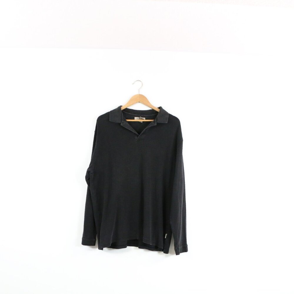*Retreat Charcol Long Sleeve Henley